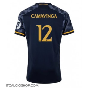 Real Madrid Eduardo Camavinga #12 Seconda Maglia 2023-24 Manica Corta